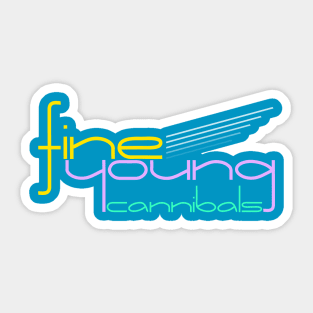 Fine Young Cannibals (( 80s New Wave Fan Art Sticker